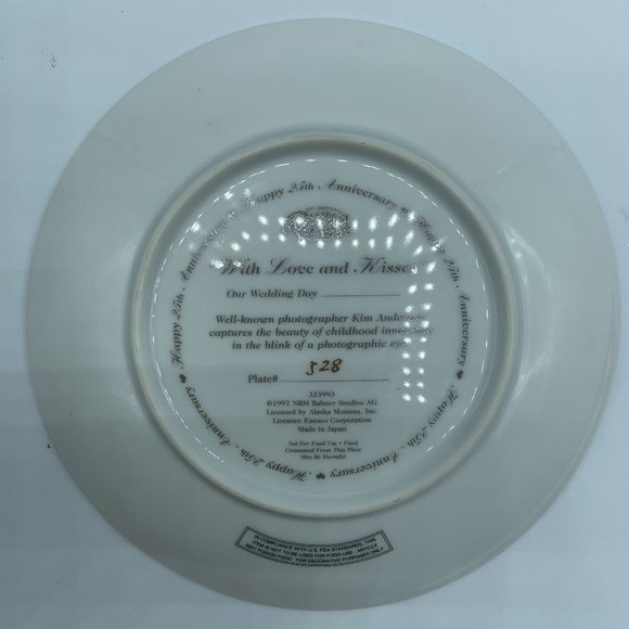COPY - Kim Anderson's Pretty As A Picture "WITH LOVE AND KISSES" Plate 1997 by … - Picture 4 of 4